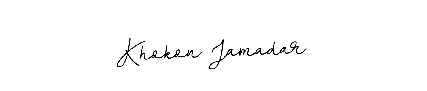 Also You can easily find your signature by using the search form. We will create Khokon Jamadar name handwritten signature images for you free of cost using BallpointsItalic-DORy9 sign style. Khokon Jamadar signature style 11 images and pictures png