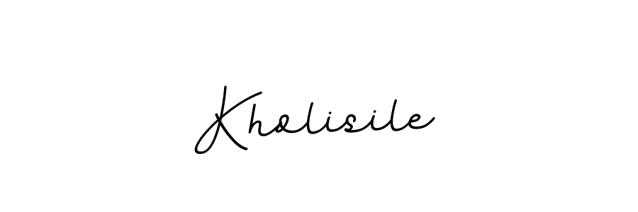 Create a beautiful signature design for name Kholisile. With this signature (BallpointsItalic-DORy9) fonts, you can make a handwritten signature for free. Kholisile signature style 11 images and pictures png