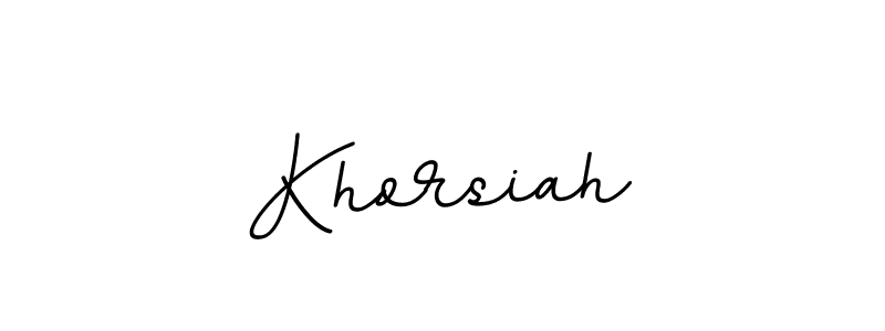 The best way (BallpointsItalic-DORy9) to make a short signature is to pick only two or three words in your name. The name Khorsiah include a total of six letters. For converting this name. Khorsiah signature style 11 images and pictures png