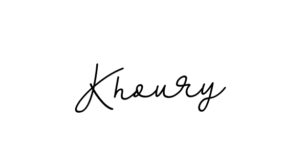 You should practise on your own different ways (BallpointsItalic-DORy9) to write your name (Khoury) in signature. don't let someone else do it for you. Khoury signature style 11 images and pictures png