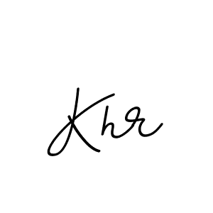 How to make Khr name signature. Use BallpointsItalic-DORy9 style for creating short signs online. This is the latest handwritten sign. Khr signature style 11 images and pictures png