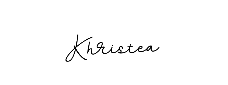 Design your own signature with our free online signature maker. With this signature software, you can create a handwritten (BallpointsItalic-DORy9) signature for name Khristea. Khristea signature style 11 images and pictures png