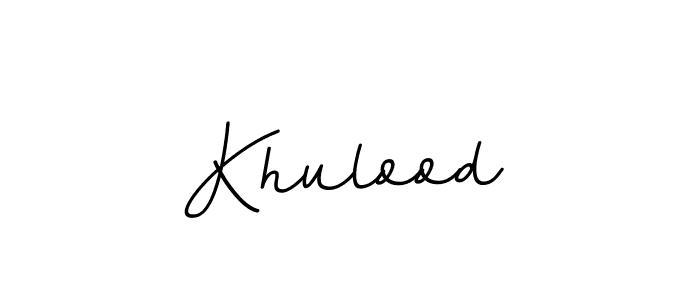 Khulood stylish signature style. Best Handwritten Sign (BallpointsItalic-DORy9) for my name. Handwritten Signature Collection Ideas for my name Khulood. Khulood signature style 11 images and pictures png