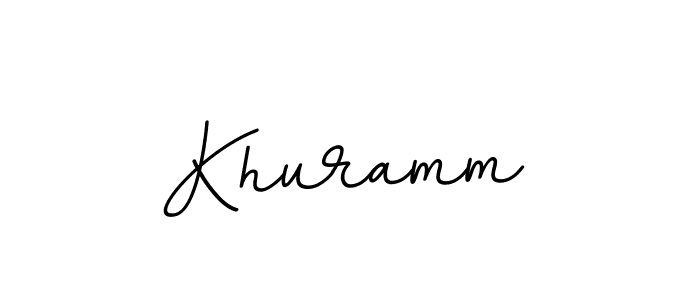 Create a beautiful signature design for name Khuramm. With this signature (BallpointsItalic-DORy9) fonts, you can make a handwritten signature for free. Khuramm signature style 11 images and pictures png