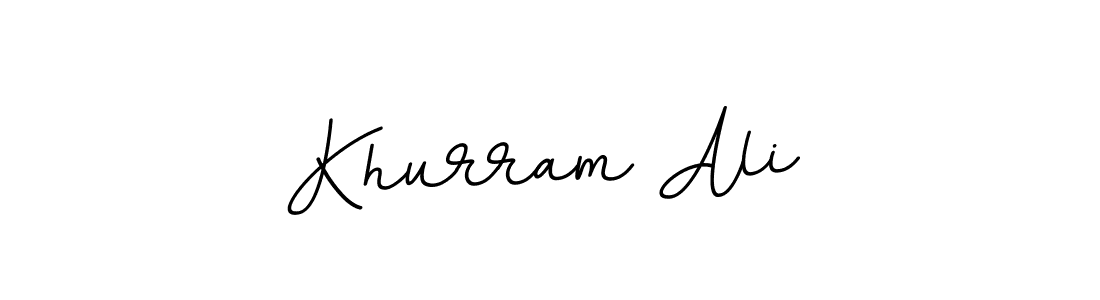 Use a signature maker to create a handwritten signature online. With this signature software, you can design (BallpointsItalic-DORy9) your own signature for name Khurram Ali. Khurram Ali signature style 11 images and pictures png