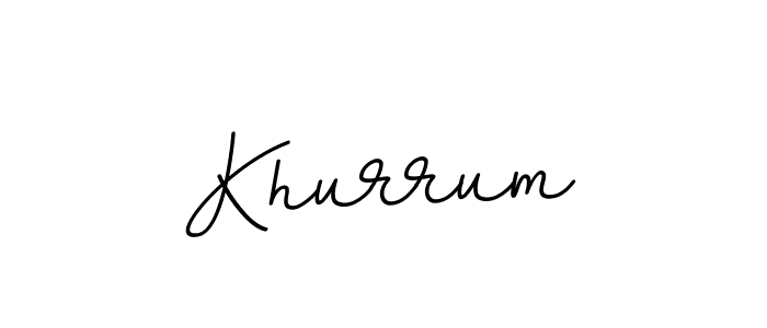 Make a beautiful signature design for name Khurrum. With this signature (BallpointsItalic-DORy9) style, you can create a handwritten signature for free. Khurrum signature style 11 images and pictures png