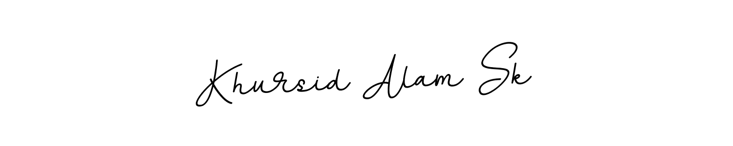 You can use this online signature creator to create a handwritten signature for the name Khursid Alam Sk. This is the best online autograph maker. Khursid Alam Sk signature style 11 images and pictures png