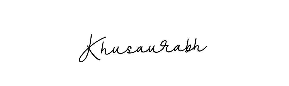 Create a beautiful signature design for name Khusaurabh. With this signature (BallpointsItalic-DORy9) fonts, you can make a handwritten signature for free. Khusaurabh signature style 11 images and pictures png