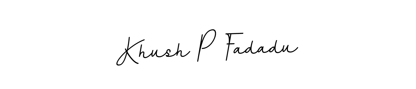 How to Draw Khush P Fadadu signature style? BallpointsItalic-DORy9 is a latest design signature styles for name Khush P Fadadu. Khush P Fadadu signature style 11 images and pictures png