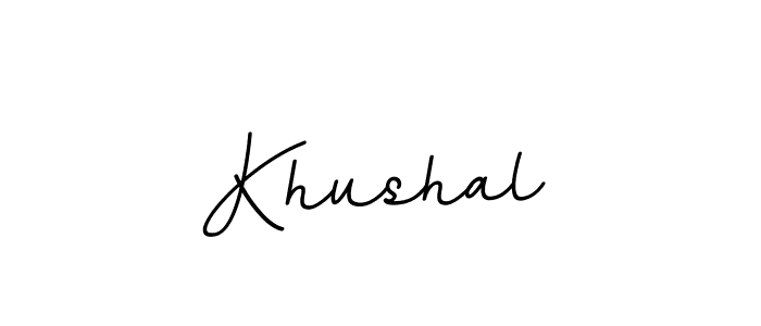 The best way (BallpointsItalic-DORy9) to make a short signature is to pick only two or three words in your name. The name Khushal include a total of six letters. For converting this name. Khushal signature style 11 images and pictures png