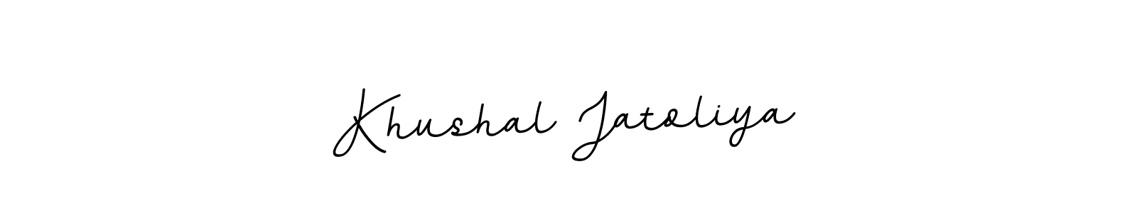Make a short Khushal Jatoliya signature style. Manage your documents anywhere anytime using BallpointsItalic-DORy9. Create and add eSignatures, submit forms, share and send files easily. Khushal Jatoliya signature style 11 images and pictures png