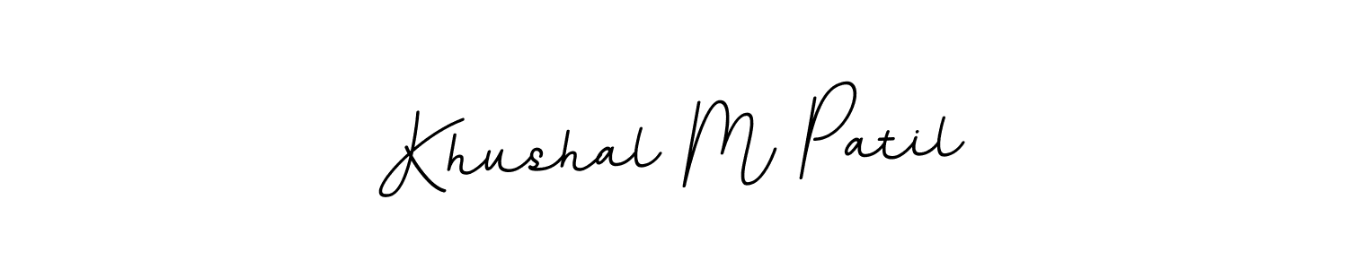 Also we have Khushal M Patil name is the best signature style. Create professional handwritten signature collection using BallpointsItalic-DORy9 autograph style. Khushal M Patil signature style 11 images and pictures png