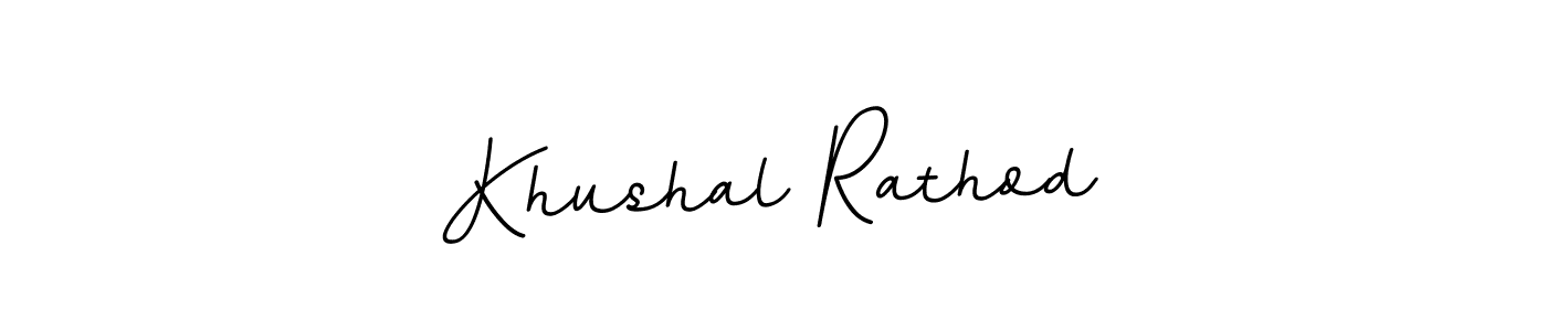 Create a beautiful signature design for name Khushal Rathod. With this signature (BallpointsItalic-DORy9) fonts, you can make a handwritten signature for free. Khushal Rathod signature style 11 images and pictures png