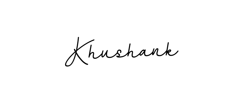 Design your own signature with our free online signature maker. With this signature software, you can create a handwritten (BallpointsItalic-DORy9) signature for name Khushank. Khushank signature style 11 images and pictures png