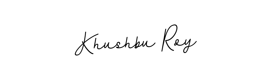 Create a beautiful signature design for name Khushbu Roy. With this signature (BallpointsItalic-DORy9) fonts, you can make a handwritten signature for free. Khushbu Roy signature style 11 images and pictures png