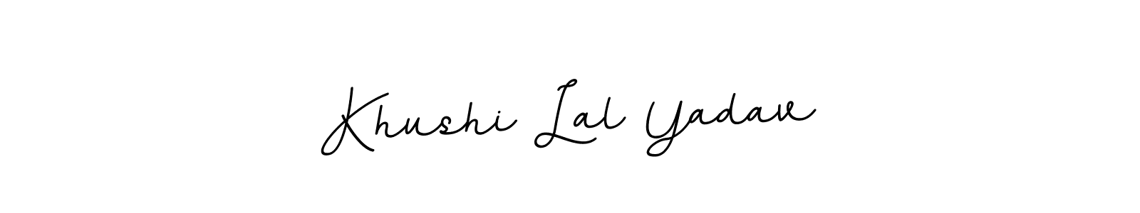Create a beautiful signature design for name Khushi Lal Yadav. With this signature (BallpointsItalic-DORy9) fonts, you can make a handwritten signature for free. Khushi Lal Yadav signature style 11 images and pictures png
