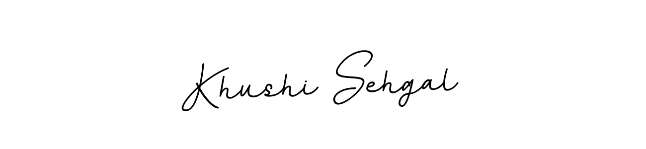 How to make Khushi Sehgal name signature. Use BallpointsItalic-DORy9 style for creating short signs online. This is the latest handwritten sign. Khushi Sehgal signature style 11 images and pictures png