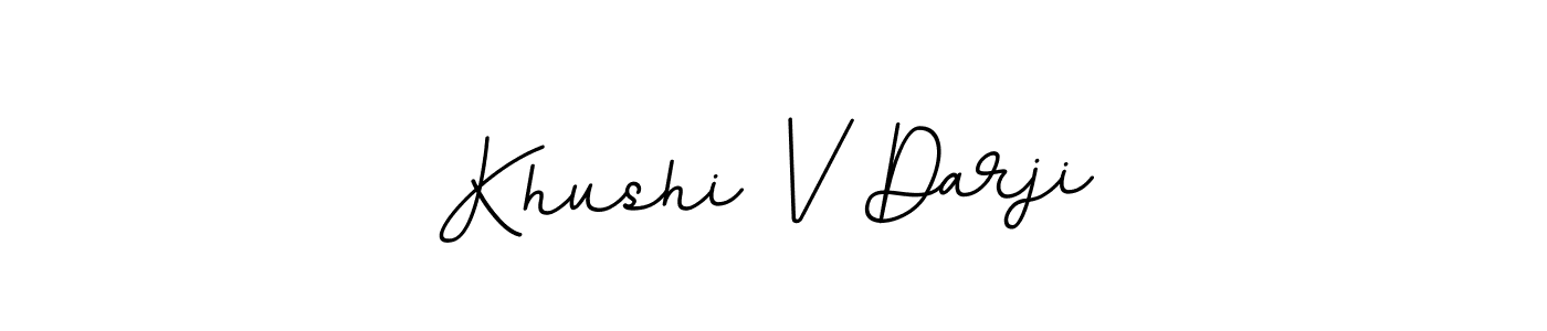 BallpointsItalic-DORy9 is a professional signature style that is perfect for those who want to add a touch of class to their signature. It is also a great choice for those who want to make their signature more unique. Get Khushi V Darji name to fancy signature for free. Khushi V Darji signature style 11 images and pictures png