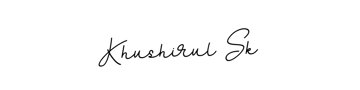 Use a signature maker to create a handwritten signature online. With this signature software, you can design (BallpointsItalic-DORy9) your own signature for name Khushirul Sk. Khushirul Sk signature style 11 images and pictures png