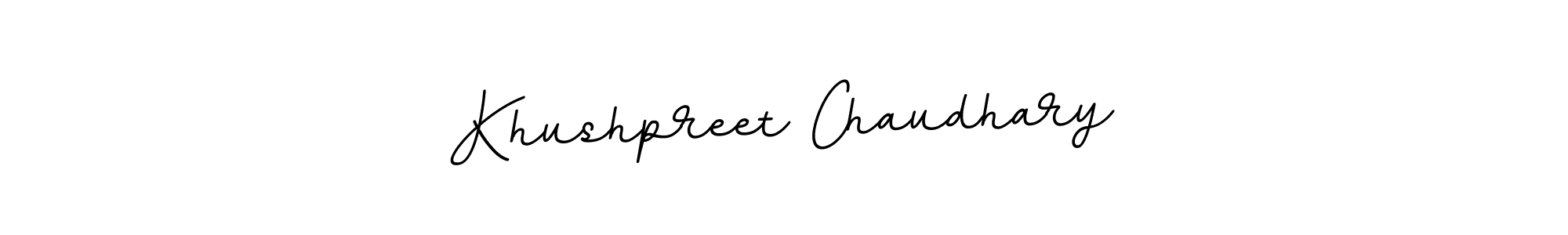 Use a signature maker to create a handwritten signature online. With this signature software, you can design (BallpointsItalic-DORy9) your own signature for name Khushpreet Chaudhary. Khushpreet Chaudhary signature style 11 images and pictures png