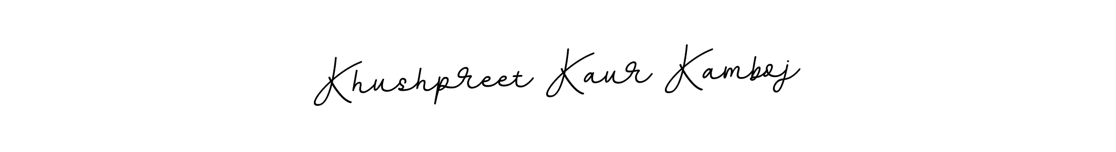 It looks lik you need a new signature style for name Khushpreet Kaur Kamboj. Design unique handwritten (BallpointsItalic-DORy9) signature with our free signature maker in just a few clicks. Khushpreet Kaur Kamboj signature style 11 images and pictures png
