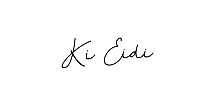 How to make Ki Eidi name signature. Use BallpointsItalic-DORy9 style for creating short signs online. This is the latest handwritten sign. Ki Eidi signature style 11 images and pictures png