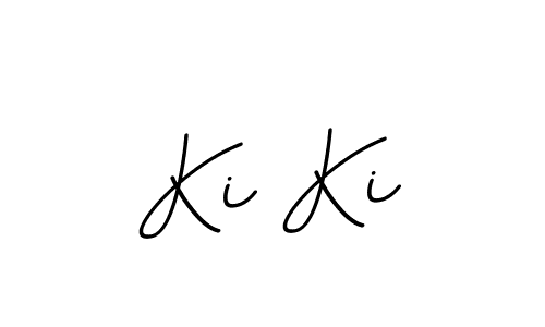 How to make Ki Ki name signature. Use BallpointsItalic-DORy9 style for creating short signs online. This is the latest handwritten sign. Ki Ki signature style 11 images and pictures png