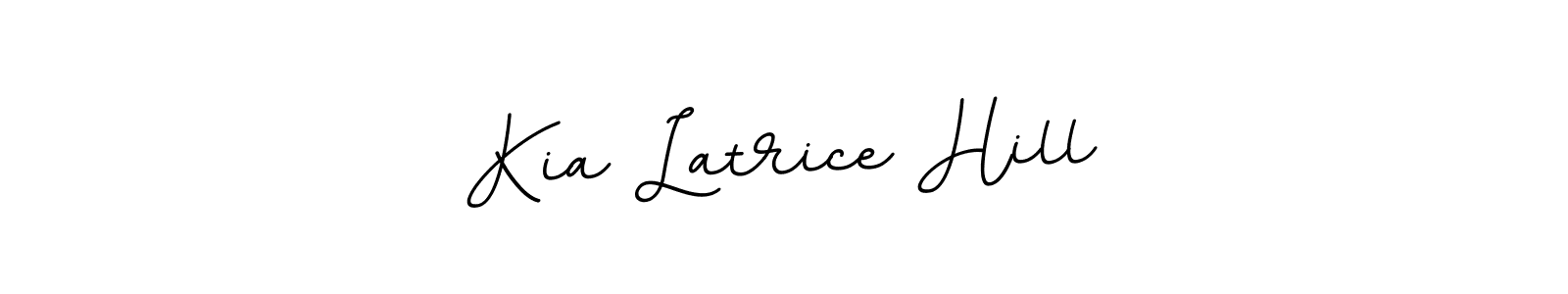 You should practise on your own different ways (BallpointsItalic-DORy9) to write your name (Kia Latrice Hill) in signature. don't let someone else do it for you. Kia Latrice Hill signature style 11 images and pictures png