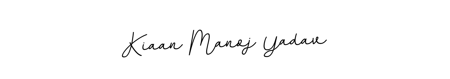 How to make Kiaan Manoj Yadav name signature. Use BallpointsItalic-DORy9 style for creating short signs online. This is the latest handwritten sign. Kiaan Manoj Yadav signature style 11 images and pictures png