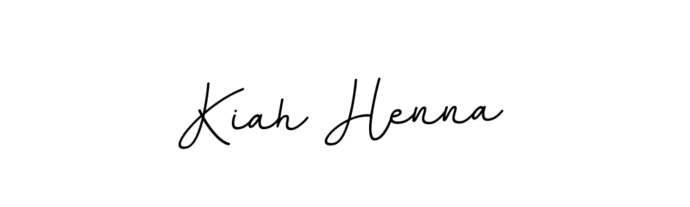 Design your own signature with our free online signature maker. With this signature software, you can create a handwritten (BallpointsItalic-DORy9) signature for name Kiah Henna. Kiah Henna signature style 11 images and pictures png