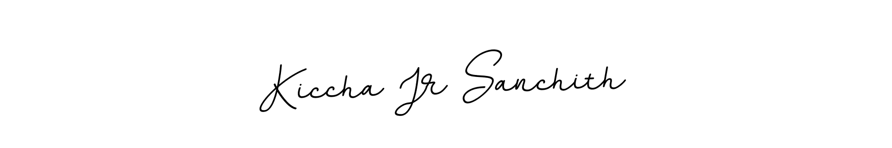 Make a beautiful signature design for name Kiccha Jr Sanchith. With this signature (BallpointsItalic-DORy9) style, you can create a handwritten signature for free. Kiccha Jr Sanchith signature style 11 images and pictures png