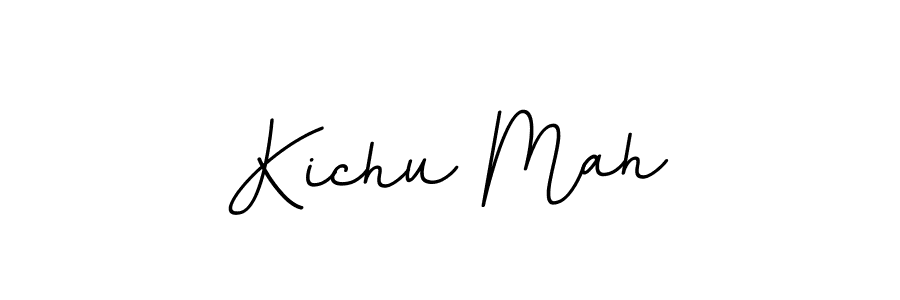 Make a beautiful signature design for name Kichu Mah. With this signature (BallpointsItalic-DORy9) style, you can create a handwritten signature for free. Kichu Mah signature style 11 images and pictures png