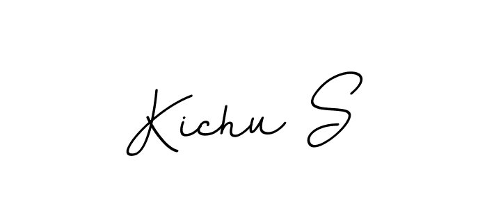 Make a beautiful signature design for name Kichu S. With this signature (BallpointsItalic-DORy9) style, you can create a handwritten signature for free. Kichu S signature style 11 images and pictures png