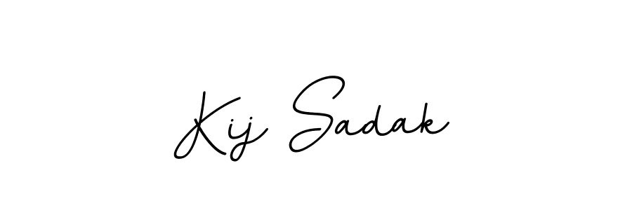 This is the best signature style for the Kij Sadak name. Also you like these signature font (BallpointsItalic-DORy9). Mix name signature. Kij Sadak signature style 11 images and pictures png