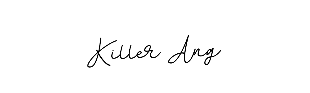 BallpointsItalic-DORy9 is a professional signature style that is perfect for those who want to add a touch of class to their signature. It is also a great choice for those who want to make their signature more unique. Get Killer Ang name to fancy signature for free. Killer Ang signature style 11 images and pictures png