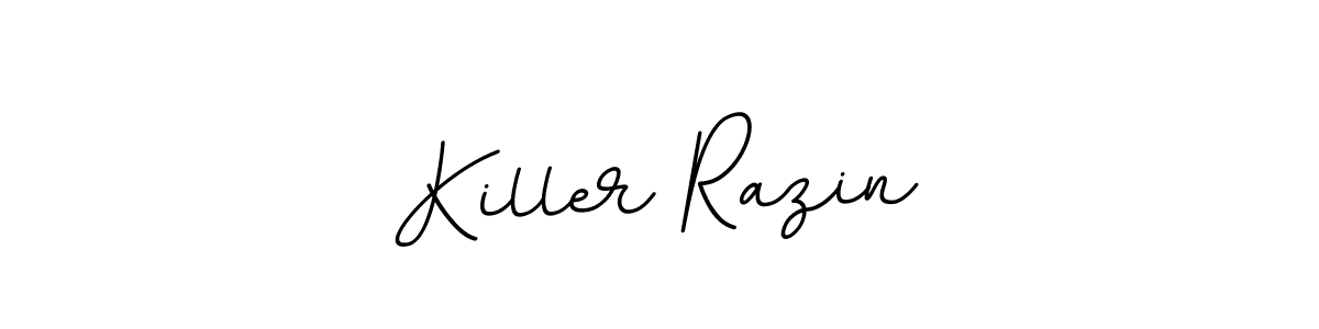 if you are searching for the best signature style for your name Killer Razin. so please give up your signature search. here we have designed multiple signature styles  using BallpointsItalic-DORy9. Killer Razin signature style 11 images and pictures png