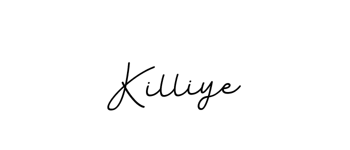Use a signature maker to create a handwritten signature online. With this signature software, you can design (BallpointsItalic-DORy9) your own signature for name Killiye. Killiye signature style 11 images and pictures png