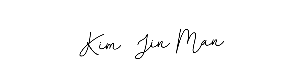 Use a signature maker to create a handwritten signature online. With this signature software, you can design (BallpointsItalic-DORy9) your own signature for name Kim  Jin Man. Kim  Jin Man signature style 11 images and pictures png
