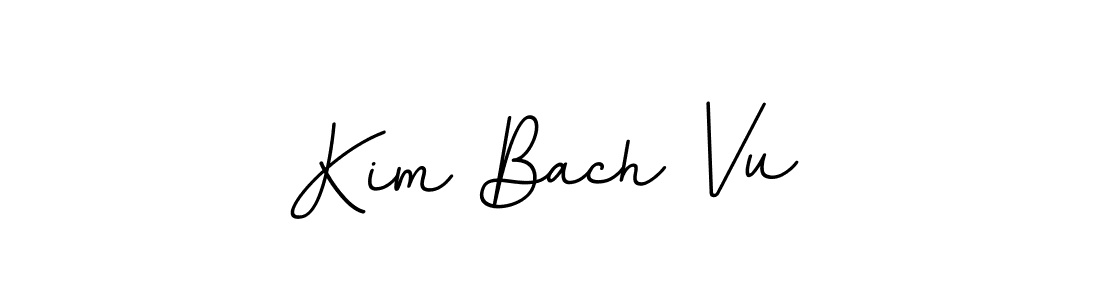 Design your own signature with our free online signature maker. With this signature software, you can create a handwritten (BallpointsItalic-DORy9) signature for name Kim Bach Vu. Kim Bach Vu signature style 11 images and pictures png