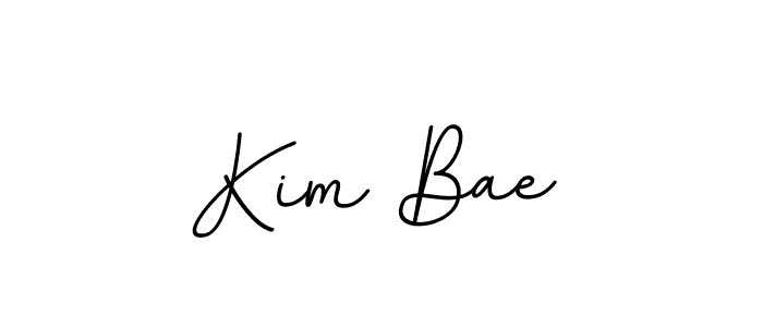 You should practise on your own different ways (BallpointsItalic-DORy9) to write your name (Kim Bae) in signature. don't let someone else do it for you. Kim Bae signature style 11 images and pictures png