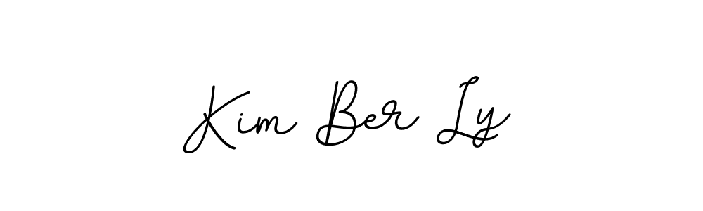 This is the best signature style for the Kim Ber Ly name. Also you like these signature font (BallpointsItalic-DORy9). Mix name signature. Kim Ber Ly signature style 11 images and pictures png