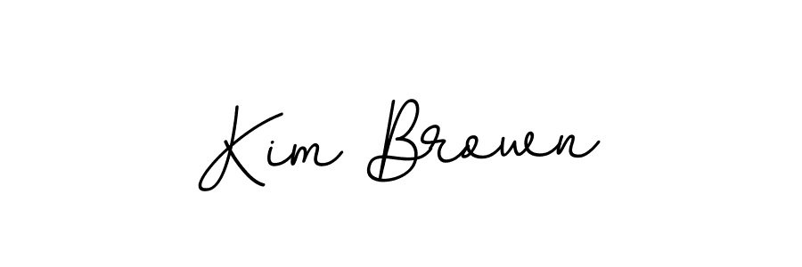 Use a signature maker to create a handwritten signature online. With this signature software, you can design (BallpointsItalic-DORy9) your own signature for name Kim Brown. Kim Brown signature style 11 images and pictures png