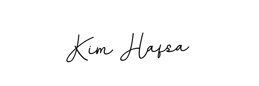 How to make Kim Hafsa name signature. Use BallpointsItalic-DORy9 style for creating short signs online. This is the latest handwritten sign. Kim Hafsa signature style 11 images and pictures png