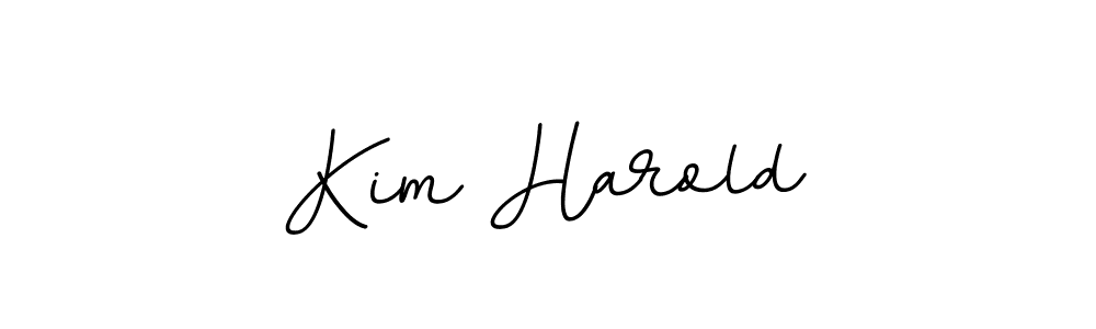 Make a beautiful signature design for name Kim Harold. With this signature (BallpointsItalic-DORy9) style, you can create a handwritten signature for free. Kim Harold signature style 11 images and pictures png
