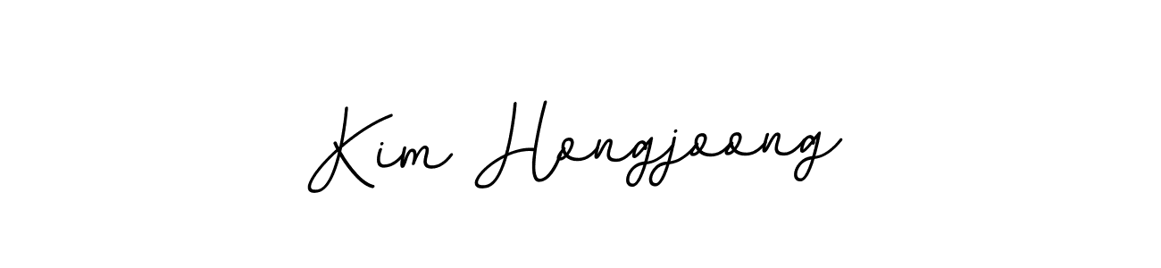 Similarly BallpointsItalic-DORy9 is the best handwritten signature design. Signature creator online .You can use it as an online autograph creator for name Kim Hongjoong. Kim Hongjoong signature style 11 images and pictures png