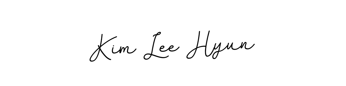 Use a signature maker to create a handwritten signature online. With this signature software, you can design (BallpointsItalic-DORy9) your own signature for name Kim Lee Hyun. Kim Lee Hyun signature style 11 images and pictures png