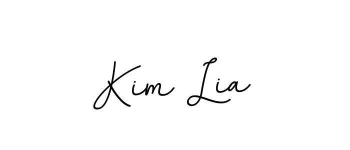 Design your own signature with our free online signature maker. With this signature software, you can create a handwritten (BallpointsItalic-DORy9) signature for name Kim Lia. Kim Lia signature style 11 images and pictures png