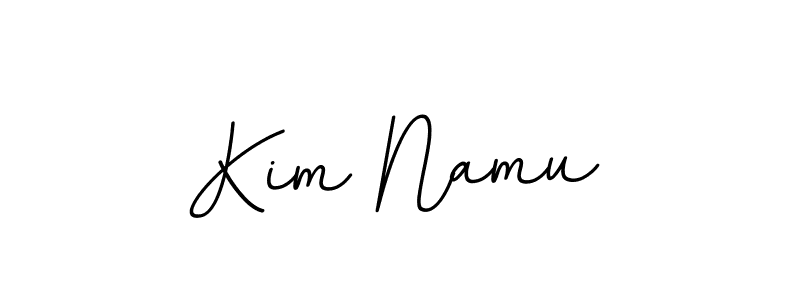 Design your own signature with our free online signature maker. With this signature software, you can create a handwritten (BallpointsItalic-DORy9) signature for name Kim Namu. Kim Namu signature style 11 images and pictures png