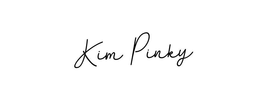 Use a signature maker to create a handwritten signature online. With this signature software, you can design (BallpointsItalic-DORy9) your own signature for name Kim Pinky. Kim Pinky signature style 11 images and pictures png