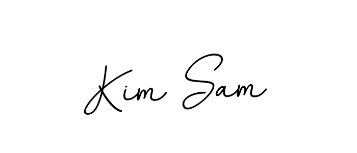 Use a signature maker to create a handwritten signature online. With this signature software, you can design (BallpointsItalic-DORy9) your own signature for name Kim Sam. Kim Sam signature style 11 images and pictures png